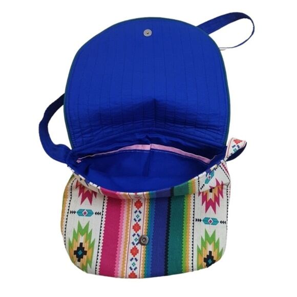 Messenger Multicolor Crossbody Bag 9.5"x 9.5" - Festival Fairy Boho Hippie - Picture 6 of 7